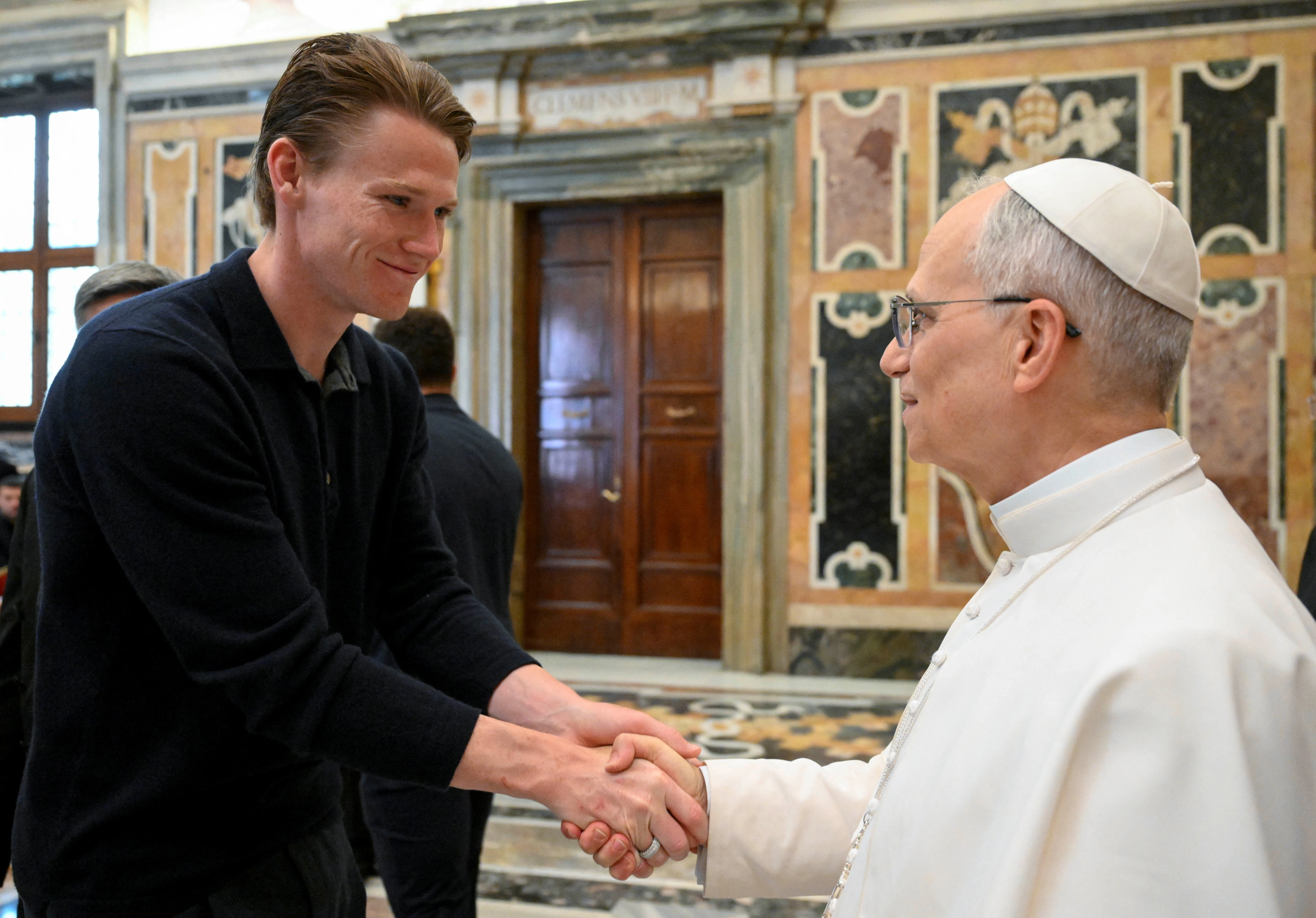 Scott McTominay and Napoli continue title celebrations with Pope Leo meeting